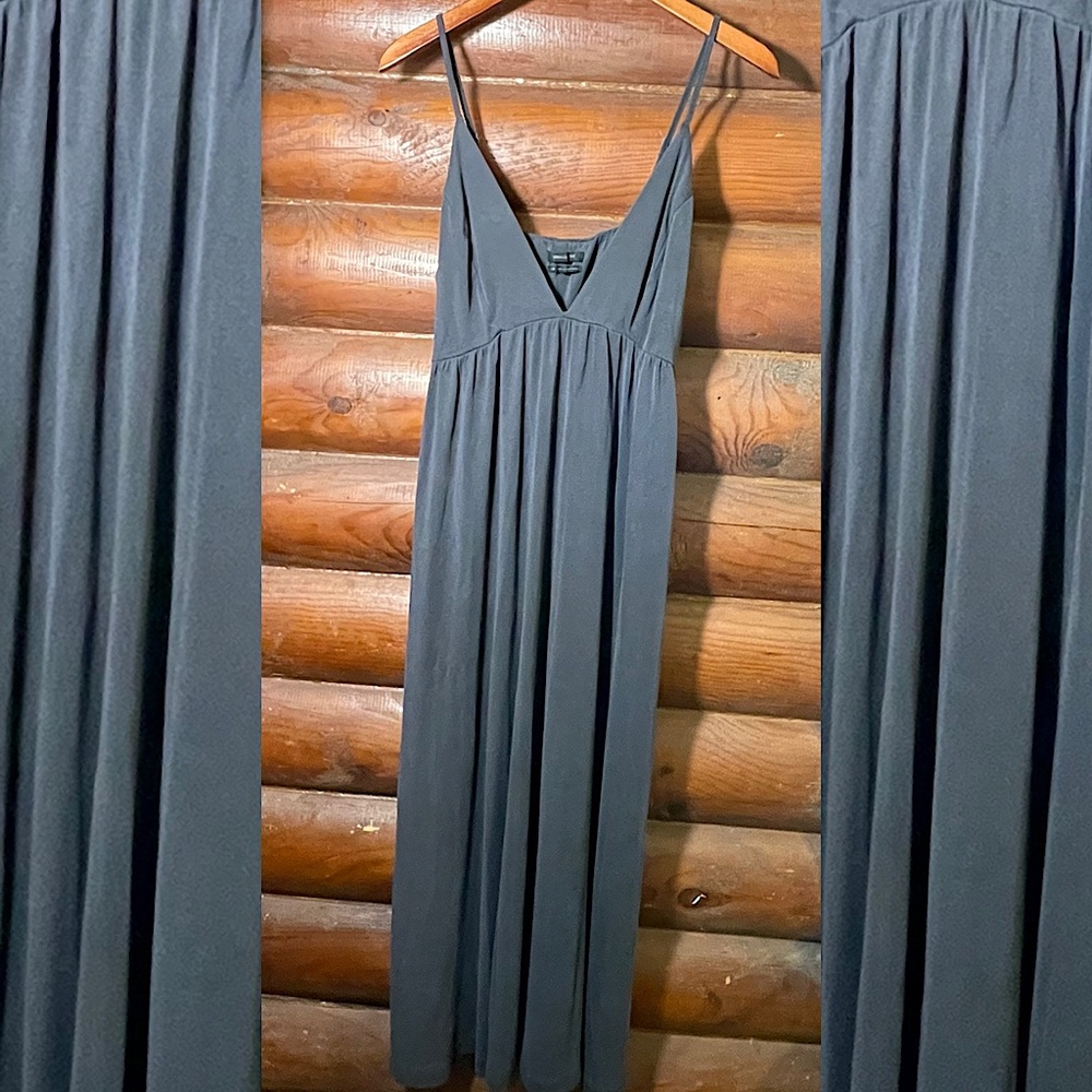 Urban Outfitters Plunge Neck Cotton Maxi Dress Sz.L